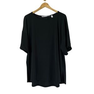 GIRL WITH CURVES Knit Perfect Tee Black XL